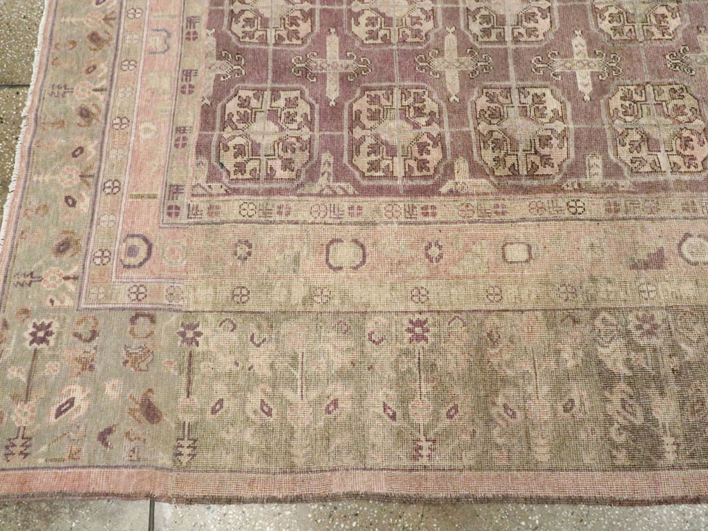 Antique Khotan Square Carpet, No.29521 - Galerie Shabab