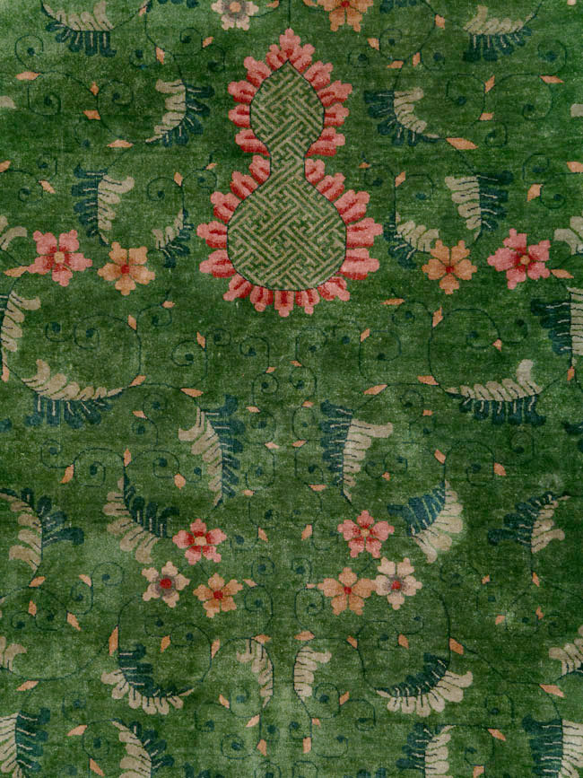 Vintage Chinese Deco Carpet, No.29525 - Galerie Shabab