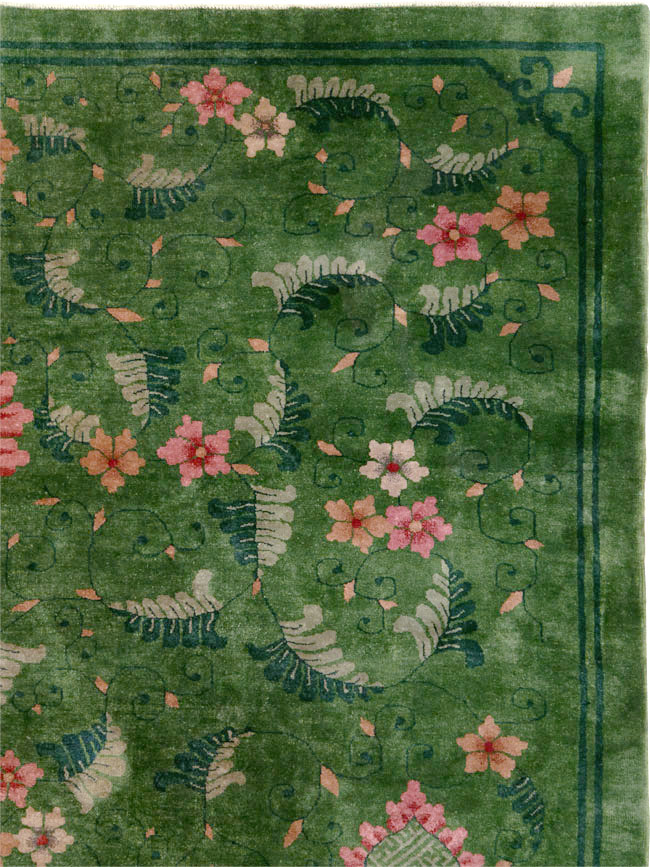 Vintage Chinese Deco Carpet, No.29525 - Galerie Shabab