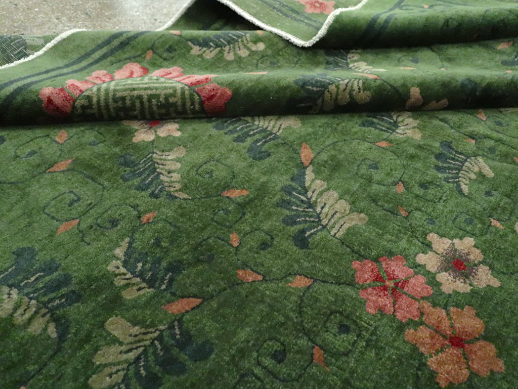 Vintage Chinese Deco Carpet, No.29525 - Galerie Shabab