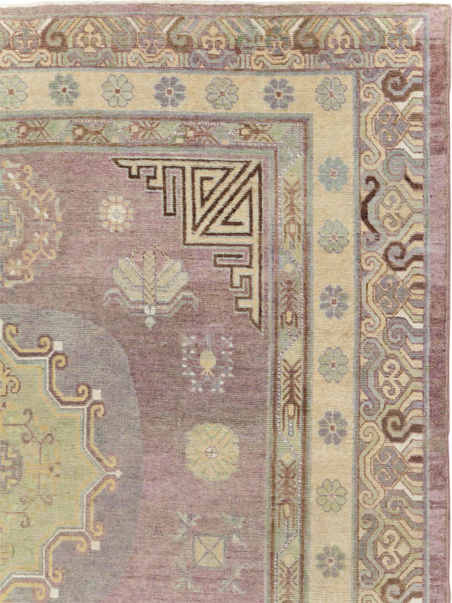 Antique East Turkestan Khotan Gallery Carpet, No.29531 - Galerie Shabab