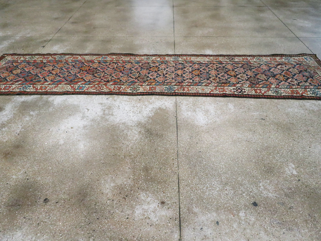Vintage Turkish Flatweave Kilim Runner, No.29533 - Galerie Shabab