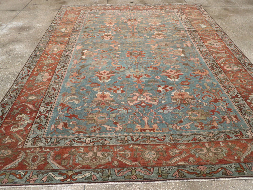 Antique Persian Malayer Room Size Carpet, No.29534 - Galerie Shabab