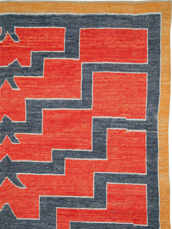 Contemporary Turkish Tulu Room Size Carpet, No.29539 - Galerie Shabab