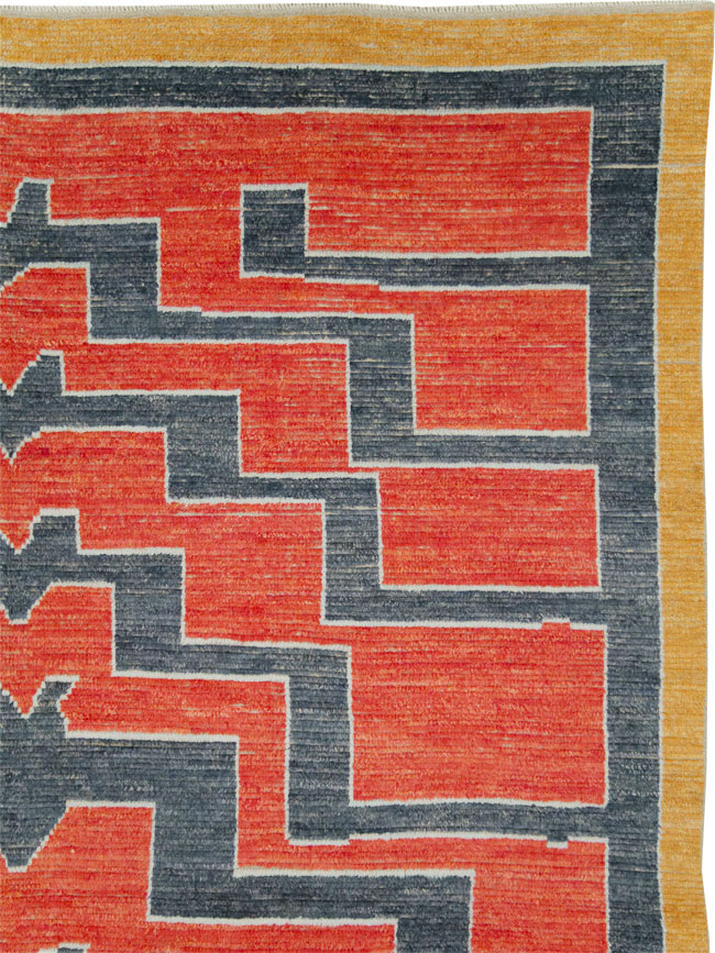 Contemporary Turkish Tulu Room Size Carpet, No.29539 - Galerie Shabab