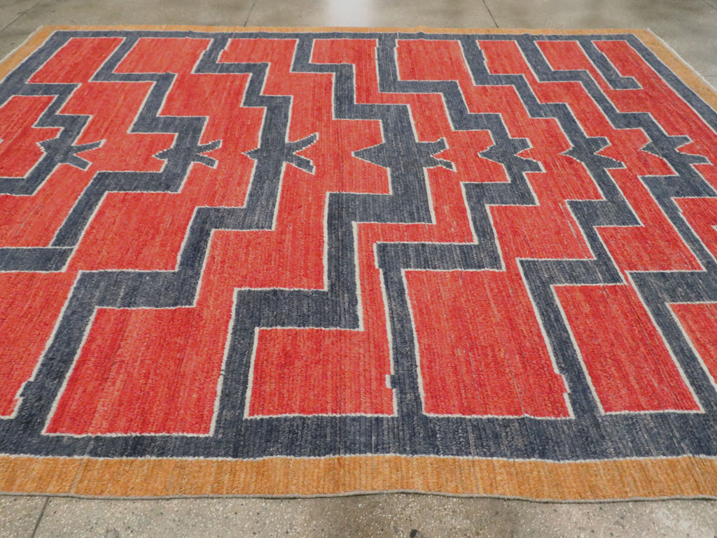 Contemporary Turkish Tulu Room Size Carpet, No.29539 - Galerie Shabab