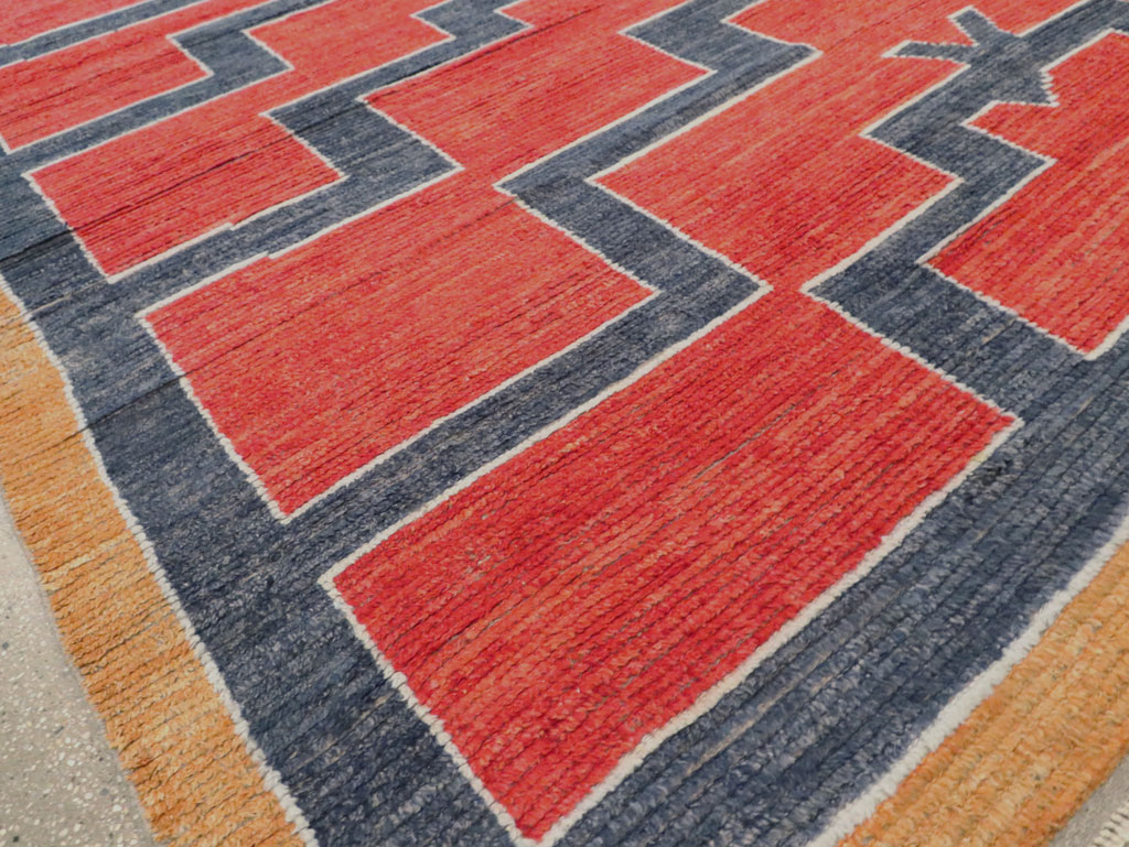 Contemporary Turkish Tulu Room Size Carpet, No.29539 - Galerie Shabab