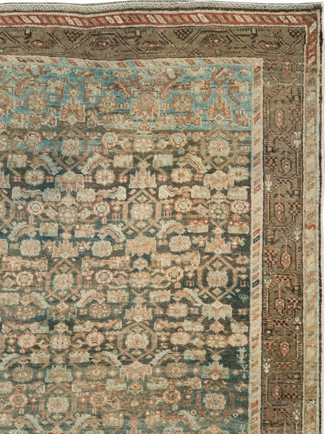 Antique Persian Bidjar Square Room Size Carpet, No.29540 - Galerie Shabab