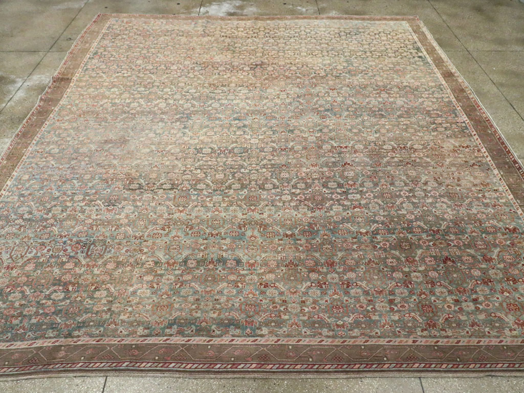 Antique Persian Bidjar Square Room Size Carpet, No.29540 - Galerie Shabab