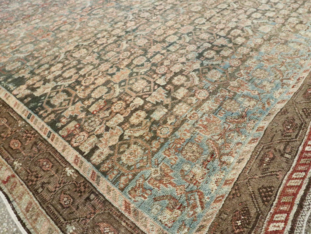 Antique Persian Bidjar Square Room Size Carpet, No.29540 - Galerie Shabab