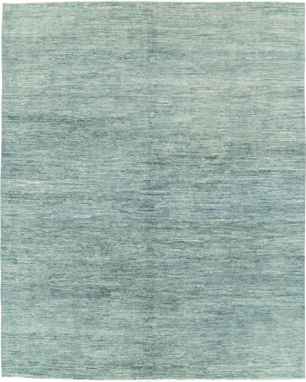 Contemporary Seafoam Turkish Anatolian Room Size Carpet, No.29542 - Galerie Shabab
