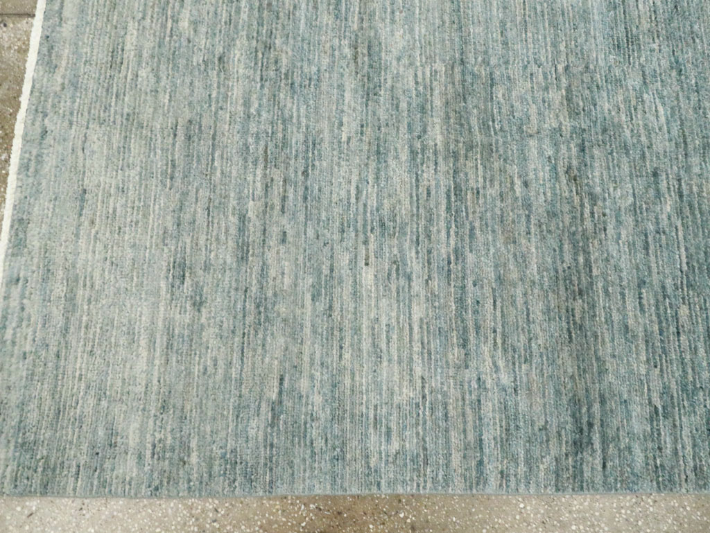 Contemporary Seafoam Turkish Anatolian Room Size Carpet, No.29542 - Galerie Shabab