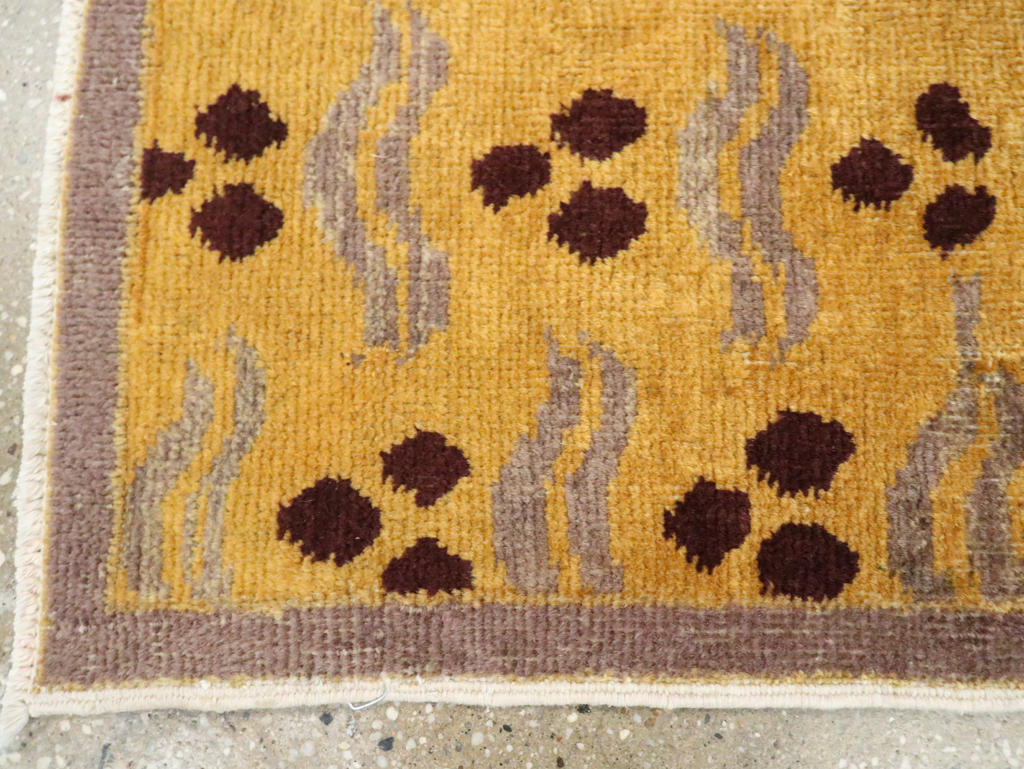 Vintage Turkish Art Deco Rug, No.29548 - Galerie Shabab