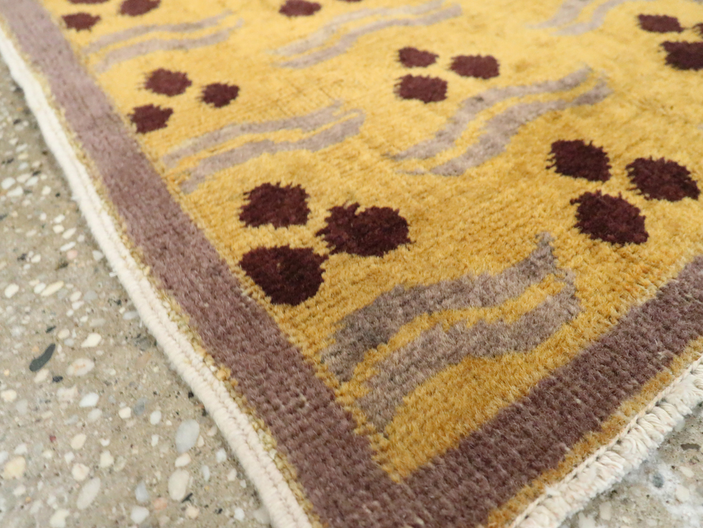 Vintage Turkish Art Deco Rug, No.29548 - Galerie Shabab