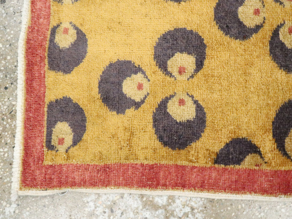 Vintage Turkish Art Deco Throw Rug, No.29549 - Galerie Shabab