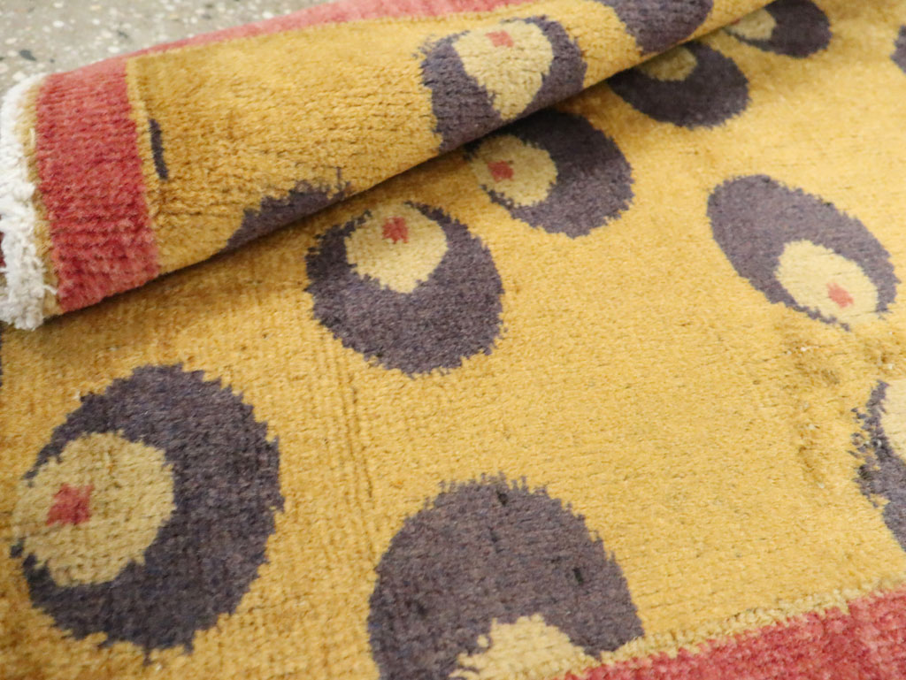 Vintage Turkish Art Deco Throw Rug, No.29549 - Galerie Shabab