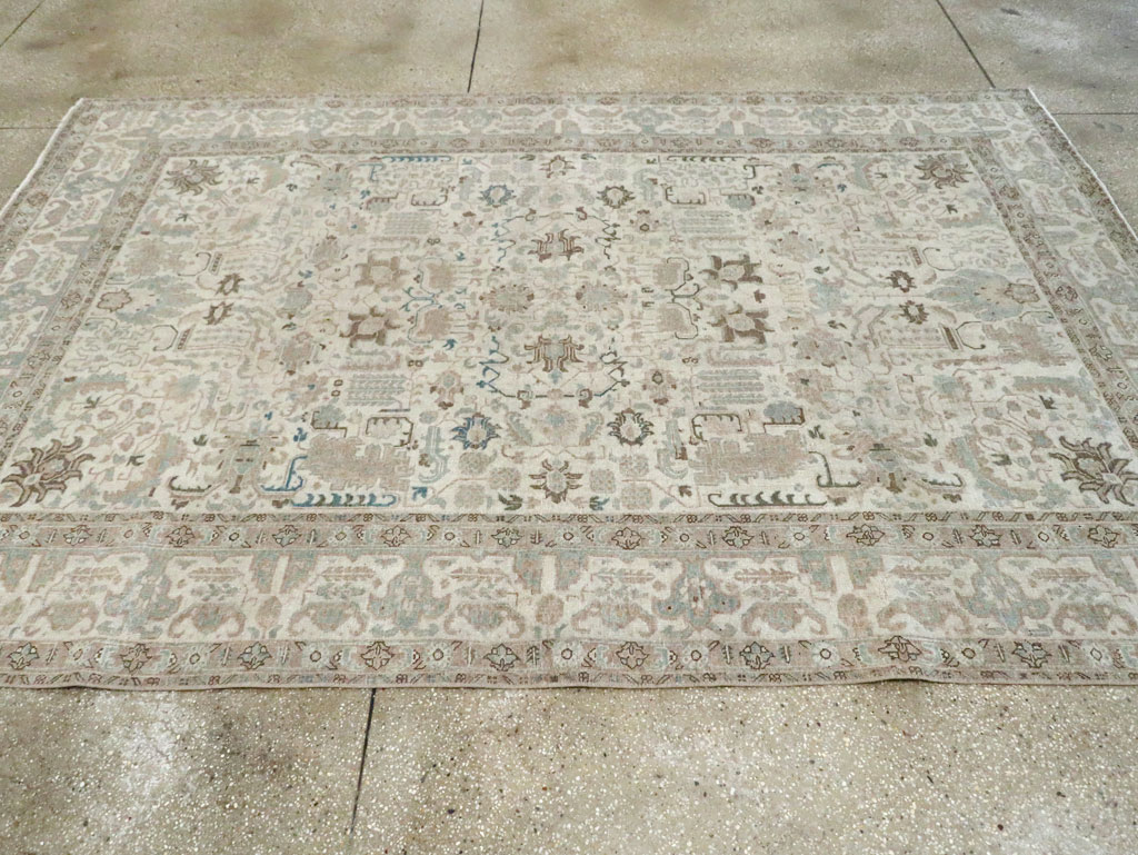 Vintage Persian Tabriz Carpet, No.29558 - Galerie Shabab