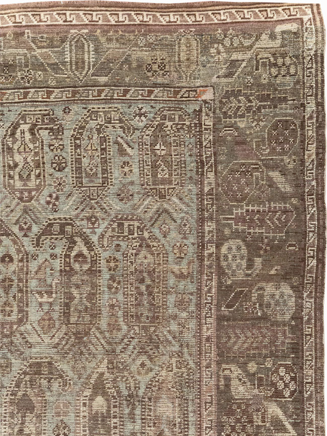 Antique Persian Afshar Accent Carpet, No.29559 - Galerie Shabab