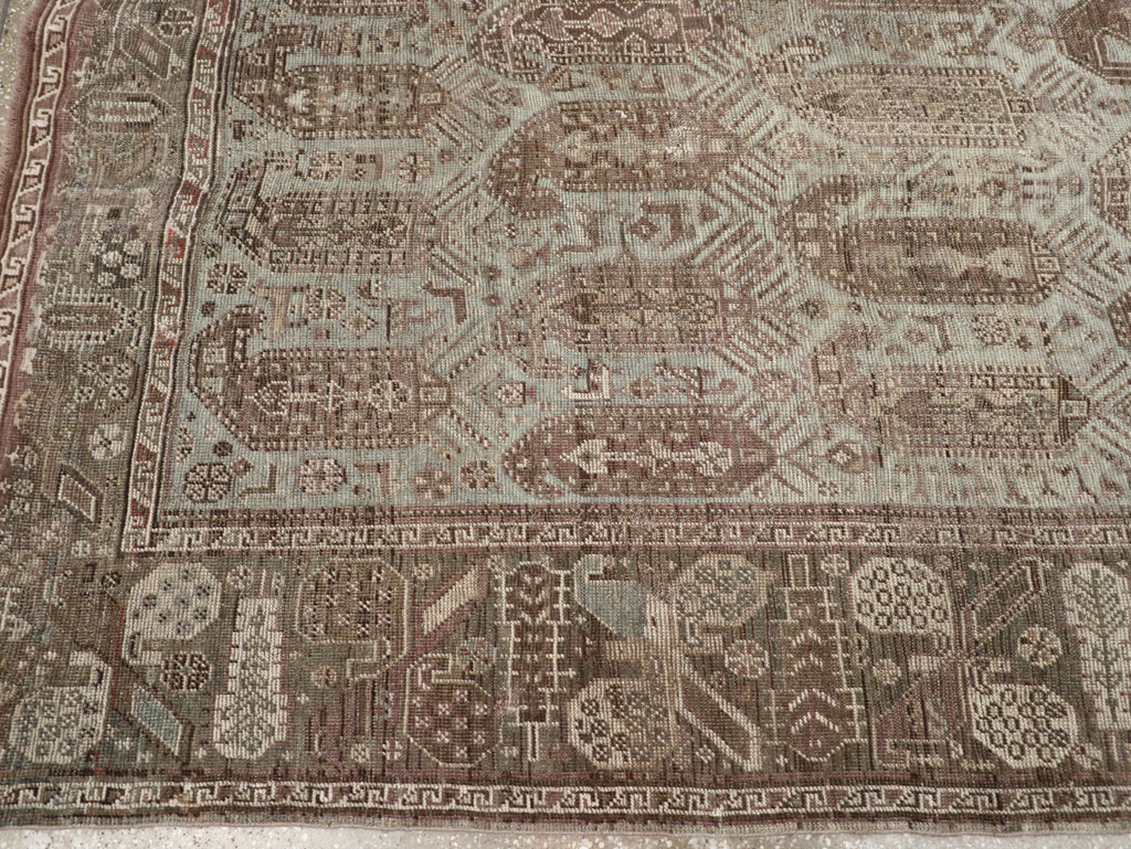 Antique Persian Afshar Accent Carpet, No.29559 - Galerie Shabab
