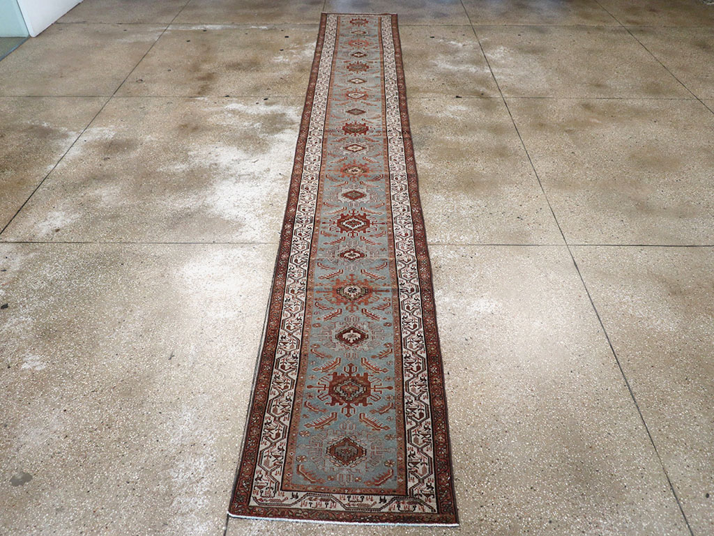 Antique Persian Malayer Long Runner, No.29563 - Galerie Shabab