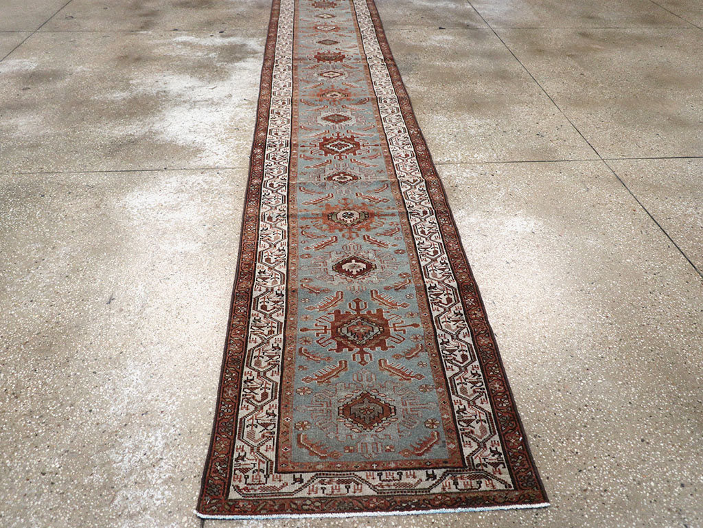 Antique Persian Malayer Long Runner, No.29563 - Galerie Shabab