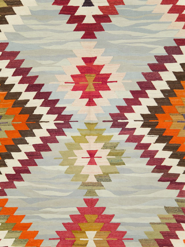 Contemporary Turkish Flat-Weave Kilim, No.29571 - Galerie Shabab