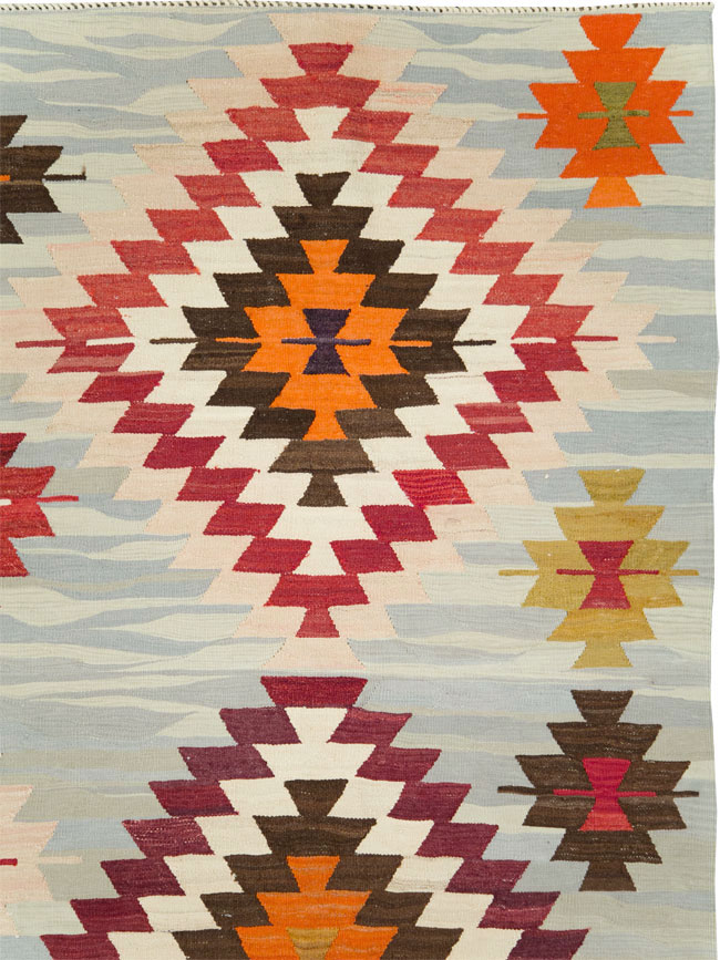 Contemporary Turkish Flat-Weave Kilim, No.29571 - Galerie Shabab