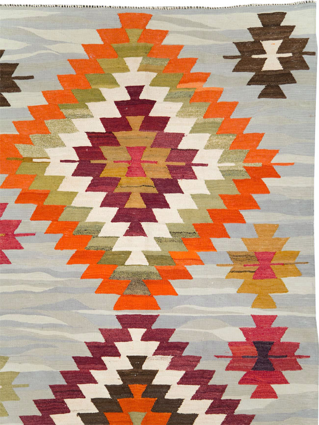 Contemporary Turkish Flat-Weave Kilim, No.29571 - Galerie Shabab
