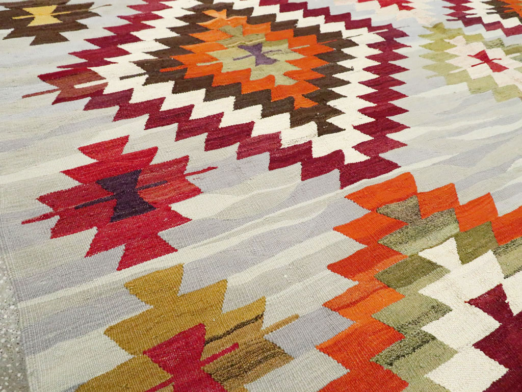 Contemporary Turkish Flat-Weave Kilim, No.29571 - Galerie Shabab