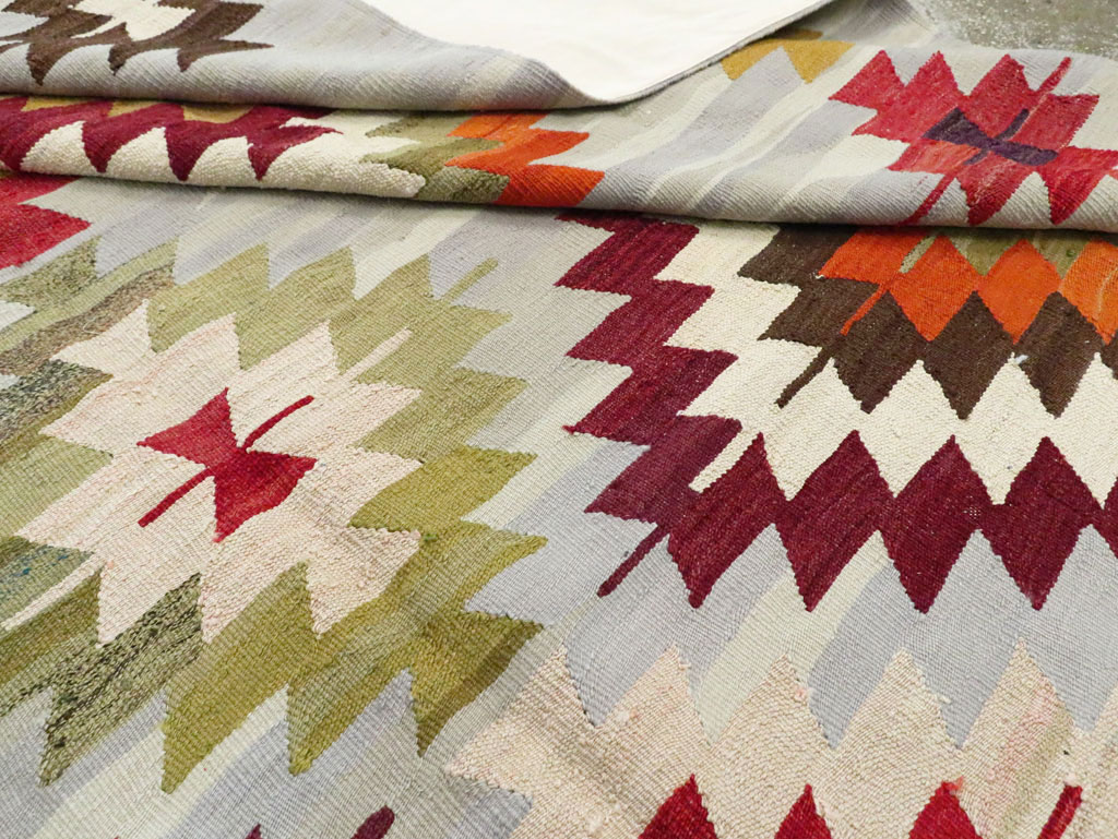 Contemporary Turkish Flat-Weave Kilim, No.29571 - Galerie Shabab