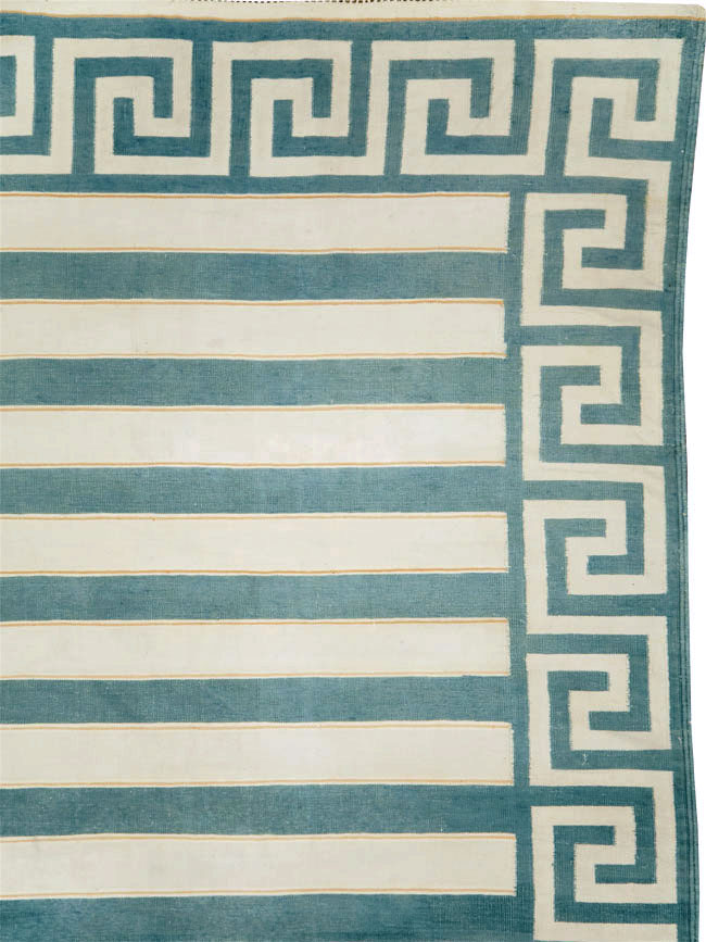 Mid-20th Century Indian Flat-Weave Dhurrie, No.29573 - Galerie Shabab