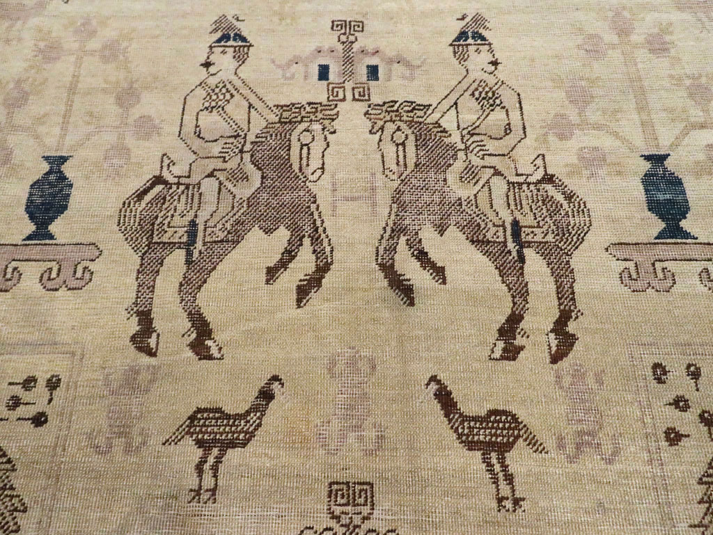 Antique East Turkestan Carpet, No.29575 - Galerie Shabab
