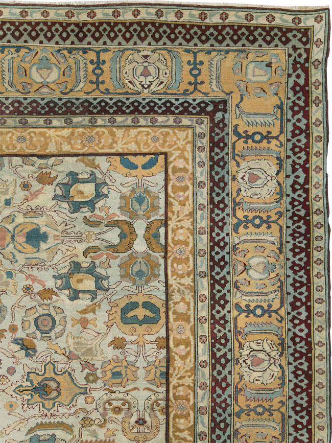 Antique Indian Agra Large Room Size Carpet, No.29576 - Galerie Shabab