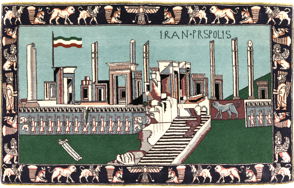 Modern Persian Tabriz Pictorial Rug (Pair: 2 of 2), No.29590 - Galerie Shabab