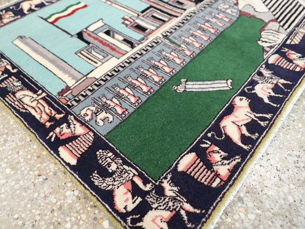 Modern Persian Tabriz Pictorial Rug (Pair: 2 of 2), No.29590 - Galerie Shabab