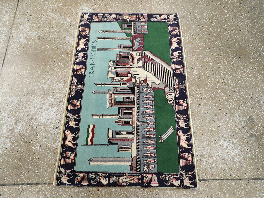Modern Persian Tabriz Pictorial Rug (Pair: 2 of 2), No.29590 - Galerie Shabab