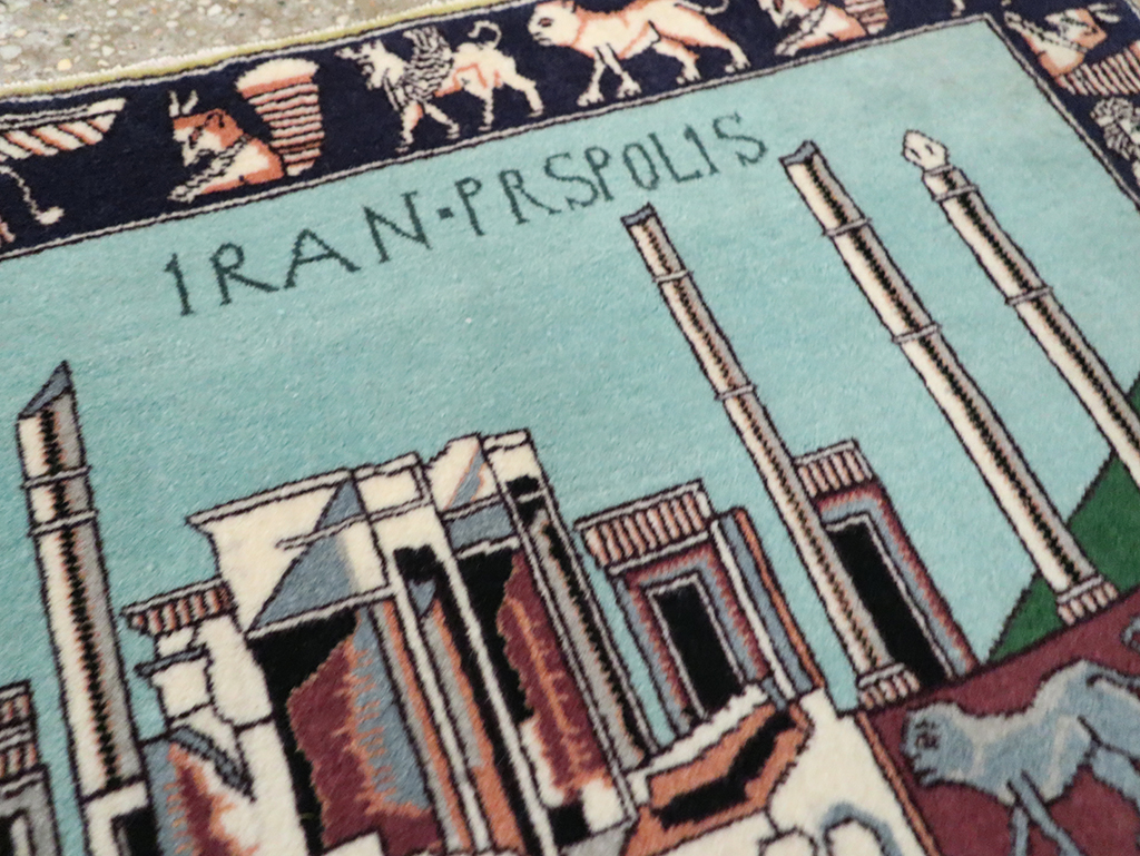 Modern Persian Tabriz Pictorial Rug (Pair: 2 of 2), No.29590 - Galerie Shabab