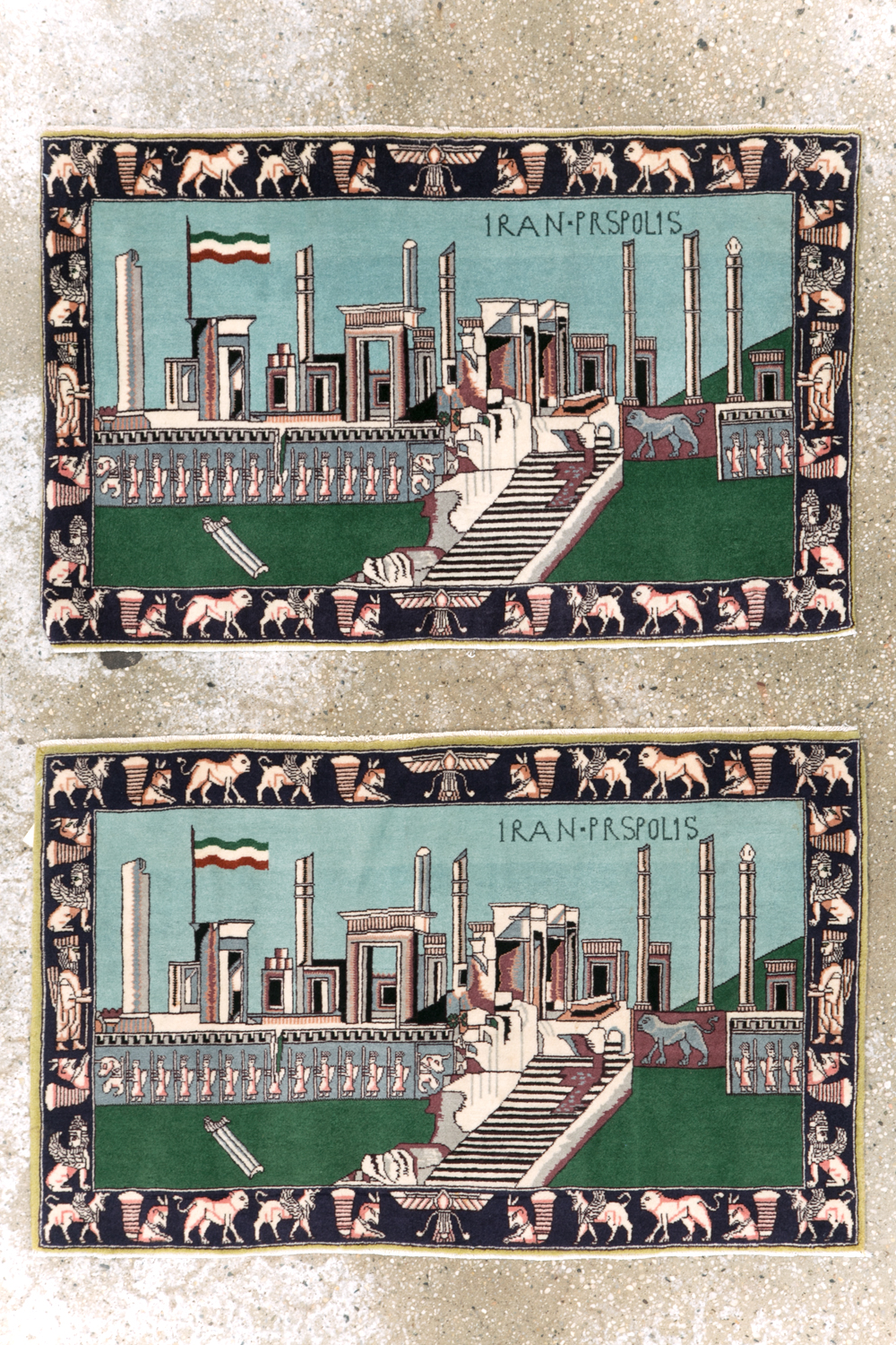 Modern Persian Tabriz Pictorial Rug (Pair: 2 of 2), No.29590 - Galerie Shabab