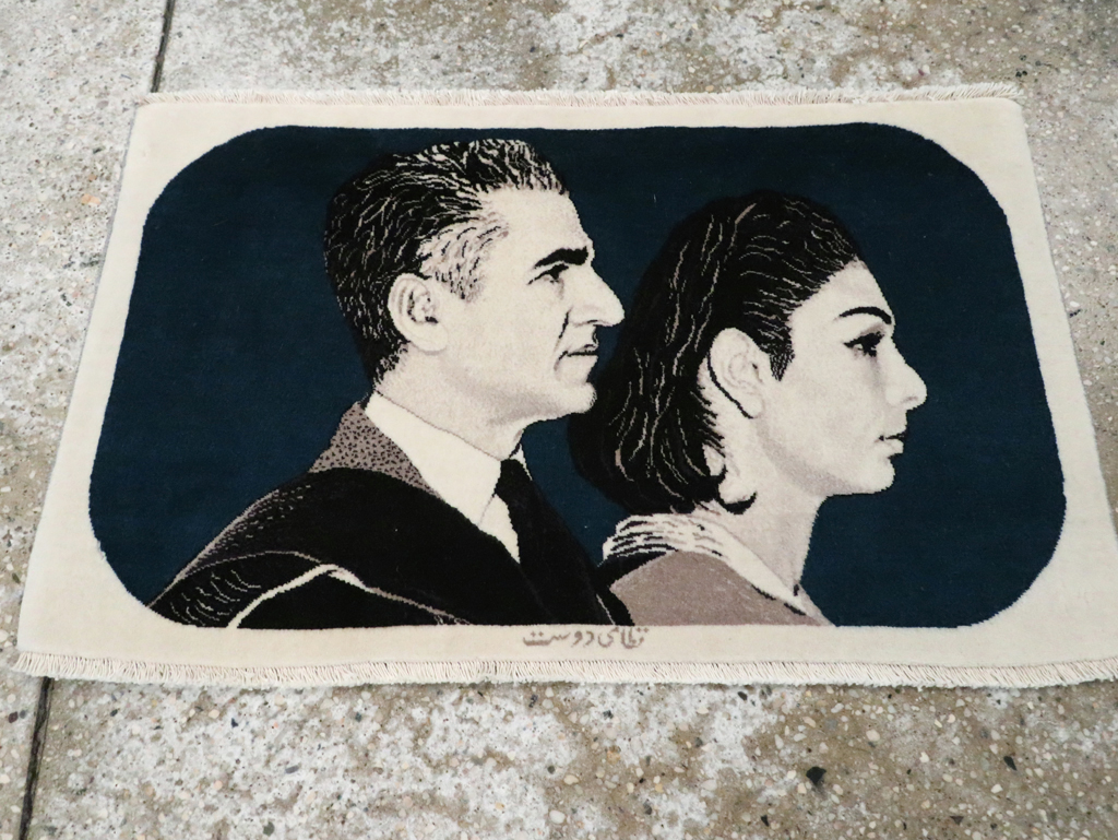 Vintage Persian Tabriz Pictorial Rug, No.29593 - Galerie Shabab