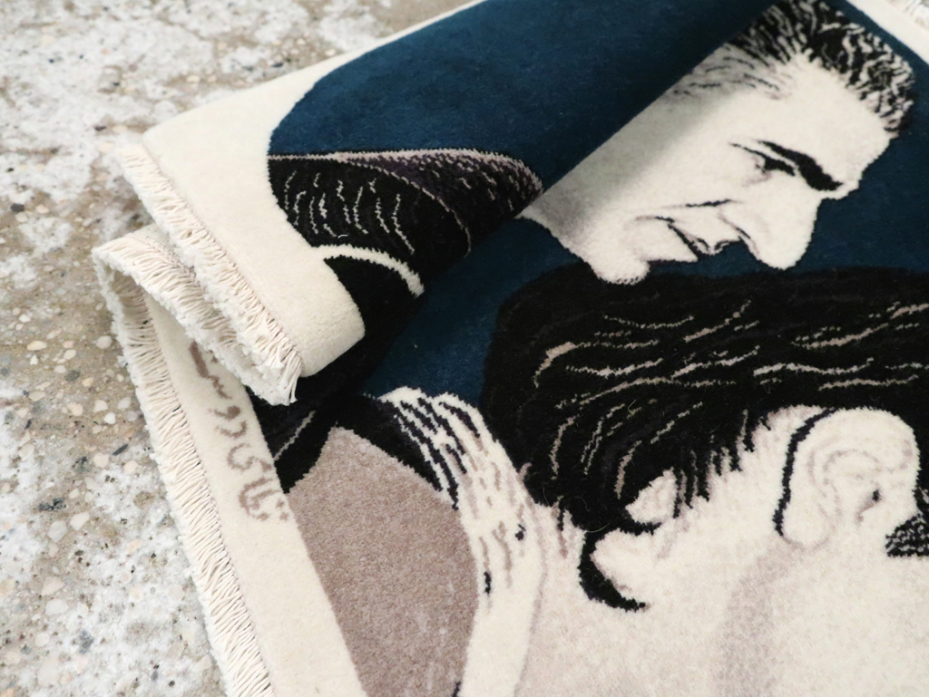 Vintage Persian Tabriz Pictorial Rug, No.29593 - Galerie Shabab