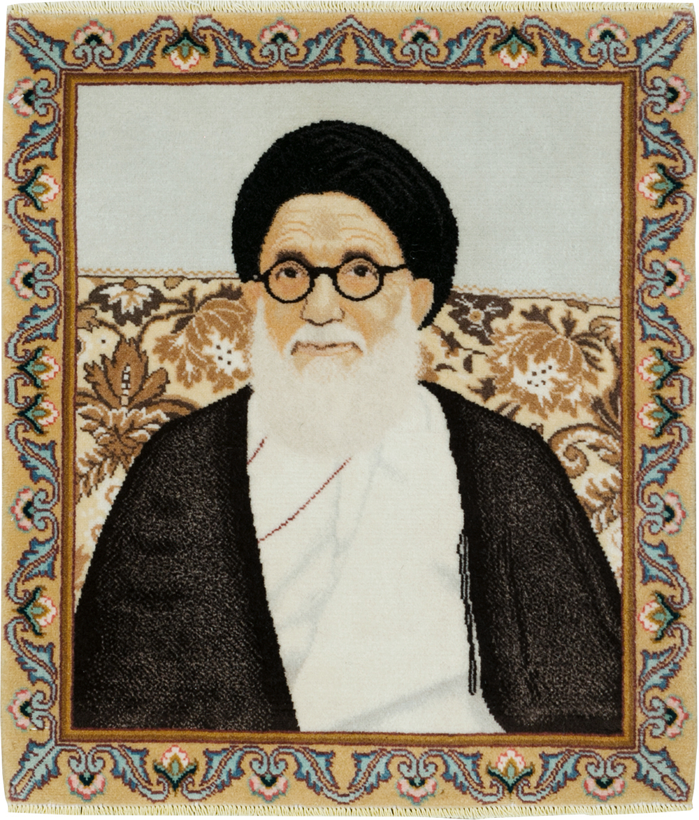 Vintage Persian Tabriz Pictorial Rug, No.29595 - Galerie Shabab