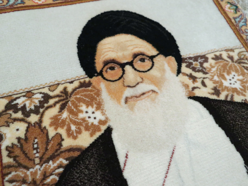 Vintage Persian Tabriz Pictorial Rug, No.29595 - Galerie Shabab