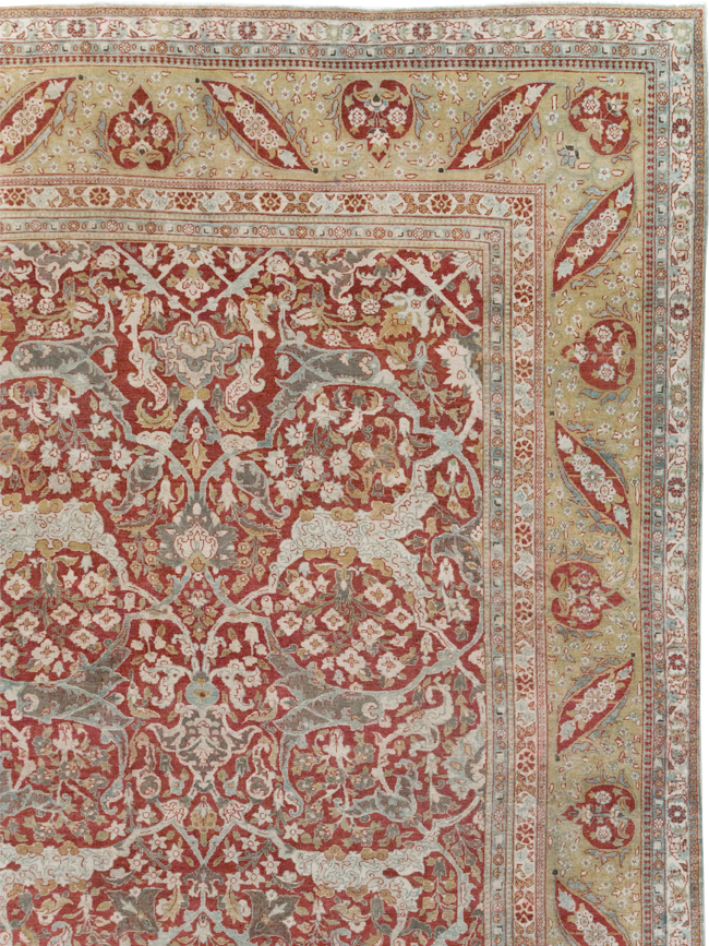 Antique Persian Kashan Oversize Carpet, No.29606 - Galerie Shabab