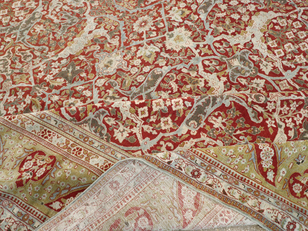 Antique Persian Kashan Oversize Carpet, No.29606 - Galerie Shabab