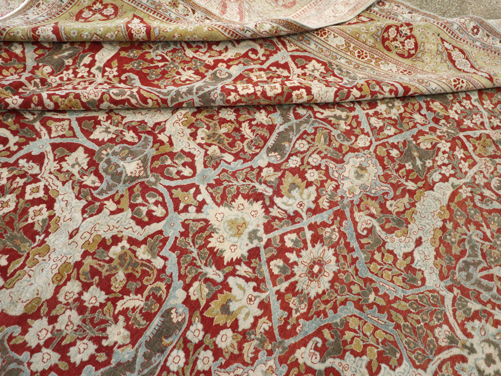 Antique Persian Kashan Oversize Carpet, No.29606 - Galerie Shabab