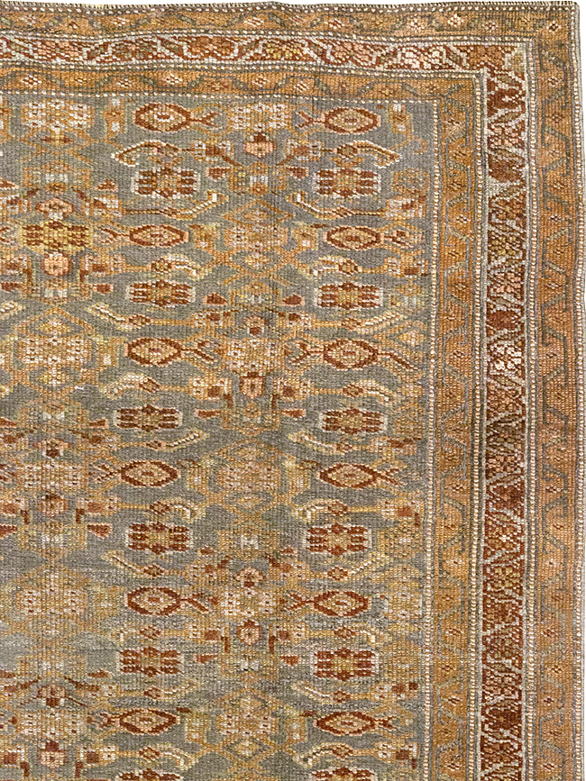 Antique Persian Kurd Bidjar Wide Gallery Runner, No.29607 - Galerie Shabab