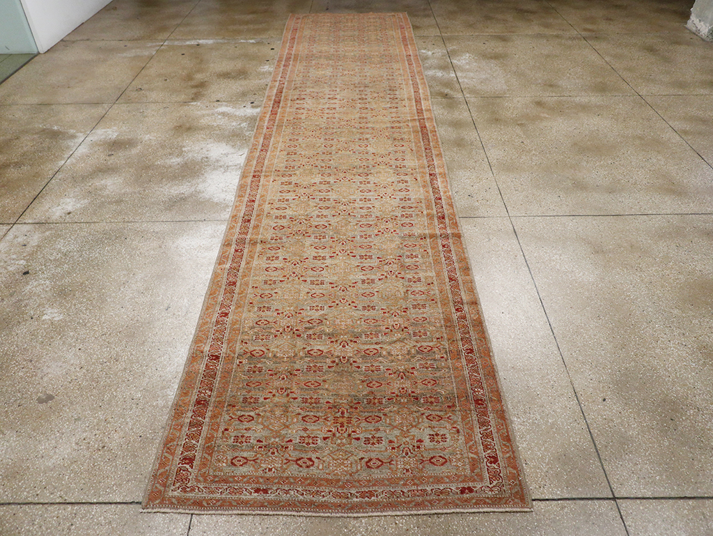Antique Persian Kurd Bidjar Wide Gallery Runner, No.29607 - Galerie Shabab
