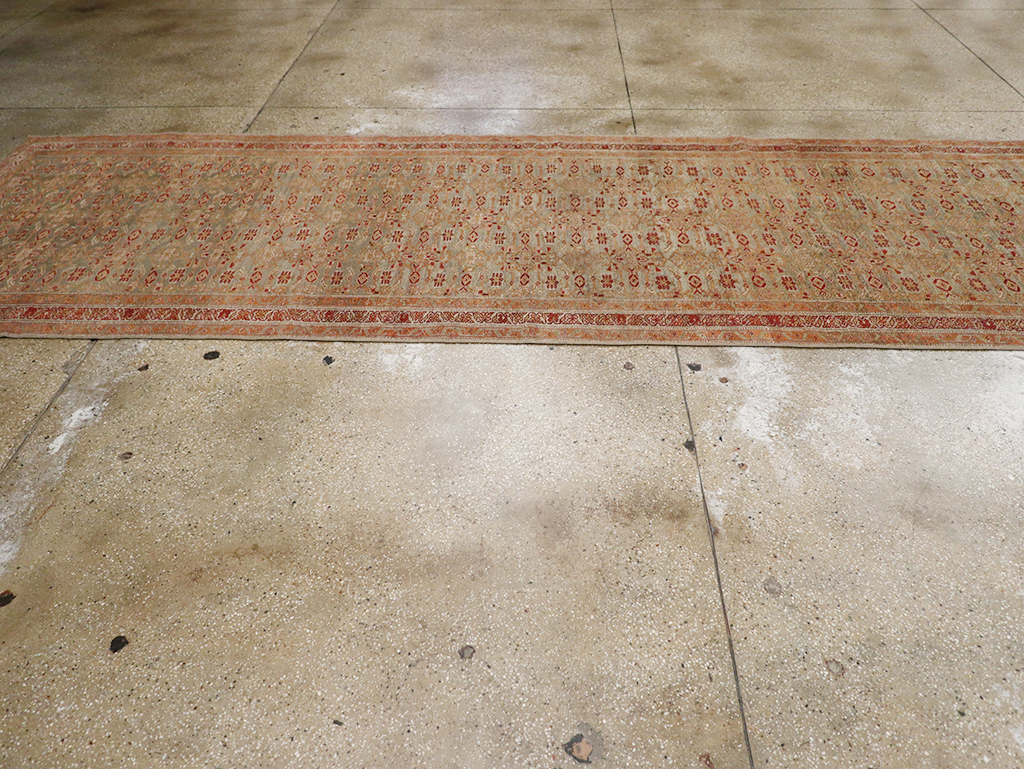 Antique Persian Kurd Bidjar Wide Gallery Runner, No.29607 - Galerie Shabab