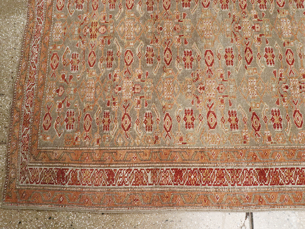Antique Persian Kurd Bidjar Wide Gallery Runner, No.29607 - Galerie Shabab