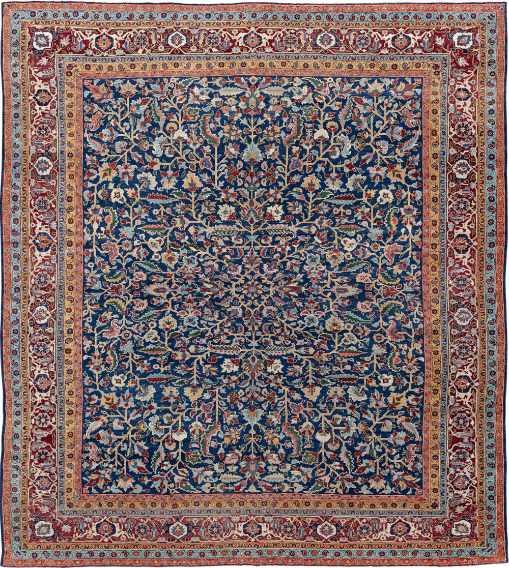 Antique Persian Heriz Large Carpet, No.29615 - Galerie Shabab